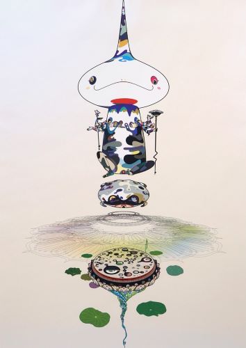 村上隆 雪月花 お花とカイカイキキ 版画（村上隆 版画「雪月花 より 雪 
