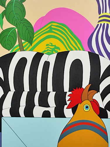 矢柳 剛 GO YAYANAGI 78 版画アート シルクスクリーン 67/75 眠た 