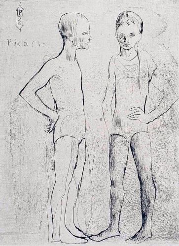 ピカソ 「二人の曲芸師」の買取画像