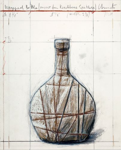 クリスト-「Wrapped-BottleProject-for-Kirchberg-Spatlese」の買取作品画像