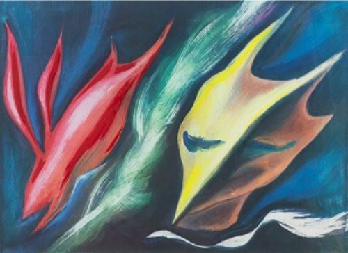 岡本太郎絵画兎