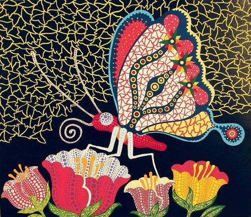 草間彌生作品【花園】の買取・査定はミライカ美術にお任せください 