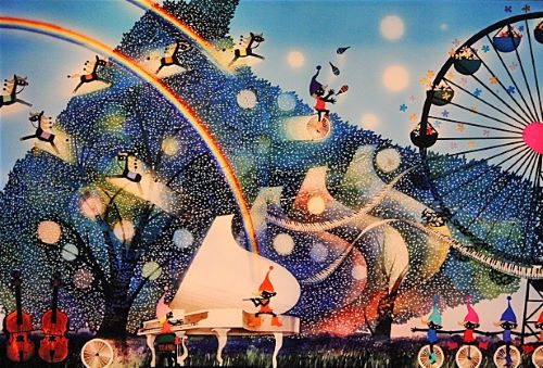 藤城清治作品【風の中の白いピアノ】の買取・査定はミライカ美術にお 