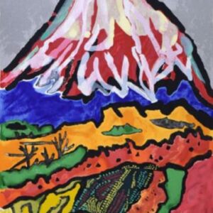 片岡球子 「三国峠の富士」の買取作品画像