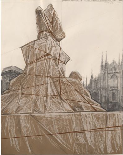 クリスト-Wrapped-Monument-to-Vittorio-Emanuele