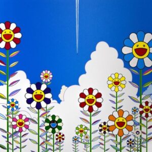 村上隆 「夏の飛行機雲」の買取作品画像