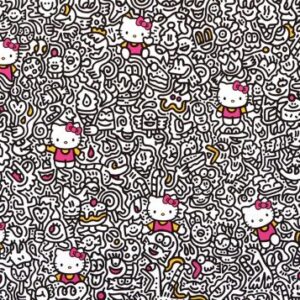 Mr doodle「x Hello kitty」の買取作品画像