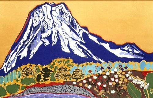 片岡球子「めでたき富士」の買取作品画像