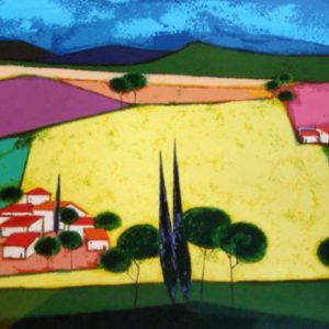 ロジェ・ボナフェ「黄色い野原」の作品買取画像