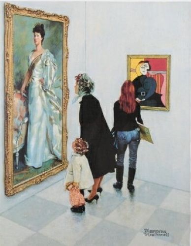 ロックウェル「 ピカソ対サージェント」の作品買取画像