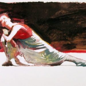ロバート・ハインデル「ダンサー レッド アンド ホワイト」の作品買取画像
