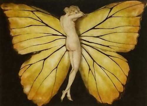 イカール「蝶の女」の作品買取画像