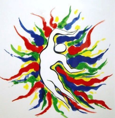 岡本太郎「愛と平和」の作品買取画像
