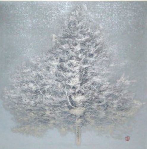 星襄一「白い木(B)」の作品買取画像