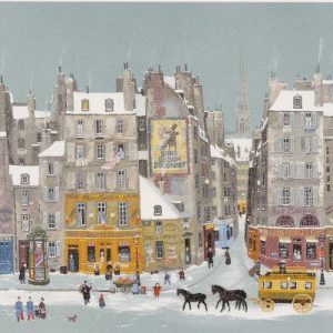 ミッシェル・ドラクロワ「雪のサントルイス通り」の作品買取画像