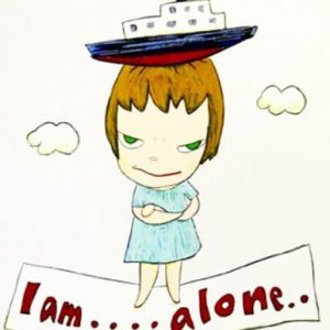 奈良美智「IamAlone…(私は独りぽっち)」の買取作品画像