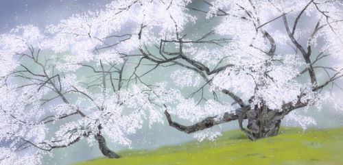 中島千波「臥龍桜」の買取作品画像