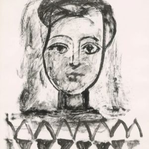ピカソ「三角模様のブラウスを着た若い娘」の買取作品画像