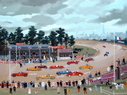 ミッシェル・ドラクロワ「モントレーのカーレース」の買取作品画像