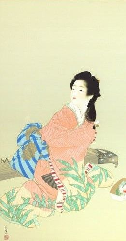 上村松園「娘深雪」の買取作品画像