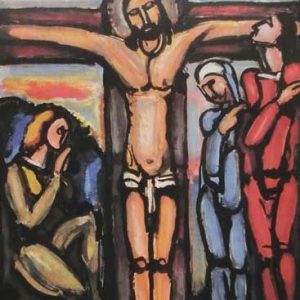 ルオー「十字架上のキリスト」の買取画像