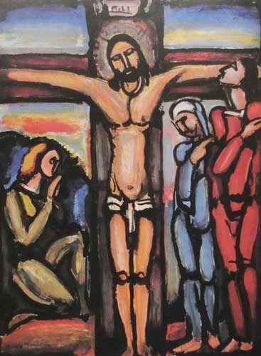 ルオー「十字架上のキリスト」の買取画像