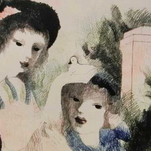 ローランサン「お城の子供たち」の買取画像