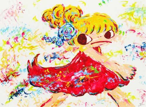 ロッカクアヤコ「赤い服を着た女の子」の買取画像