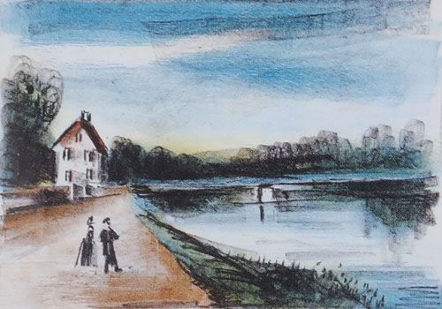 ヴラマンク「オワーズ川に架かる橋」の買取画像