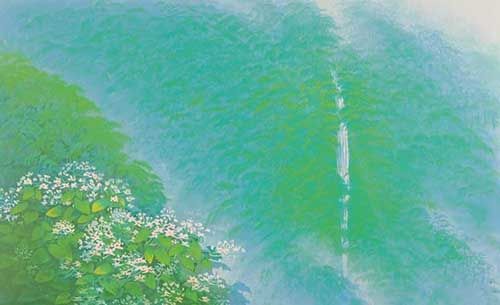 岩沢重夫「緑響春光」の作品買取画像