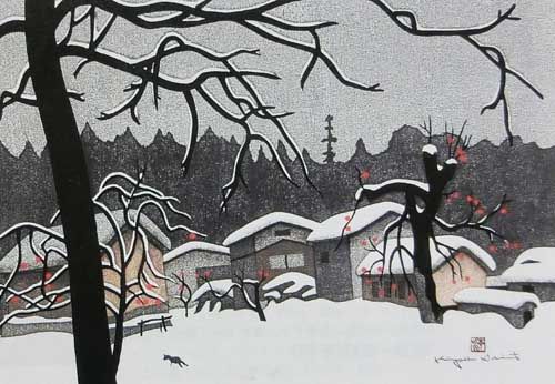 斉藤真一「会津の冬（112）塔寺」の買取画像