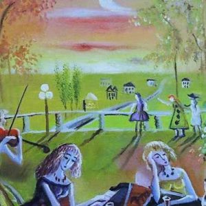 織田広比古「ワイン色の空の下で」の買取作品画像