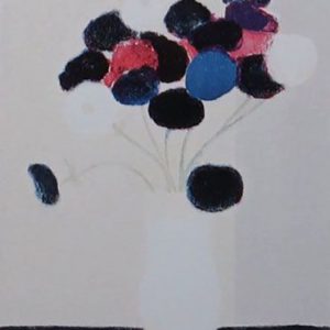 カトラン「黒いテーブルの上のアネモネ」の買取作品画像