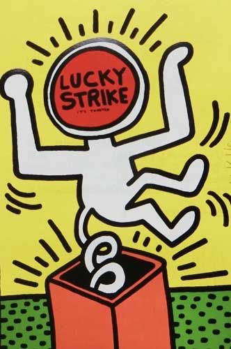 キース・ヘリング「Lucky Strike NO.3」の買取作品画像