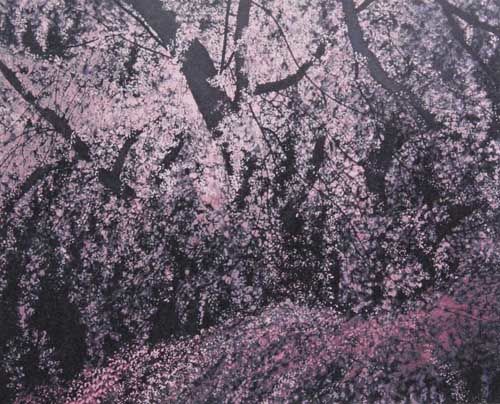 千住博「満開の瀧桜」の買取作品画像