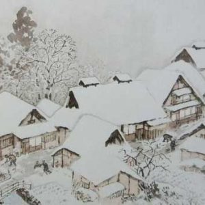 川合玉堂「雪霽」の買取作品画像