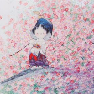 中島潔「秋桜」の買取作品画像