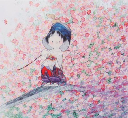 中島潔「秋桜」の買取作品画像