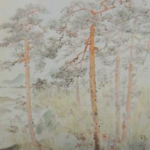 鏑木清方「松林」の買取作品画像