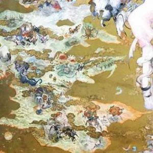 天野喜孝「WORLD MAP」の買取作品画像