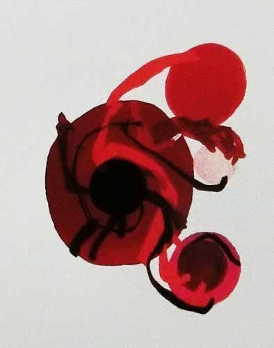 田中敦子「4つの赤い丸」の買取作品画像