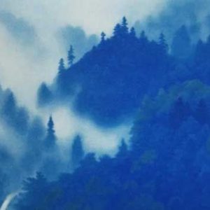 東山魁夷「山嶺湧雲」の買取作品画像