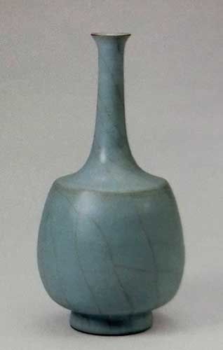 三浦小平二「青磁花瓶」の買取作品画像