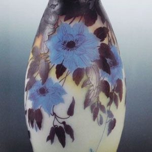 ガレ「クレマチス文花瓶」の買取作品画像