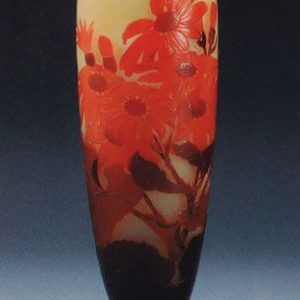 ガレ「シネラリア文花瓶」の買取作品画像