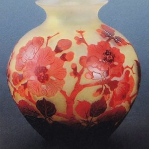 ガレ 桜文花瓶