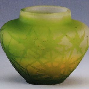 ガレ 薊文花瓶