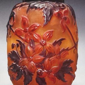 ガレ「クレマチス文花瓶（1）」の買取作品画像