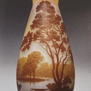 ガレ「湖水風景文花瓶（1）」の買取作品画像