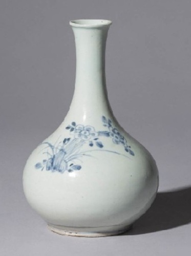 「 李朝染付草花文瓶」の買取画像